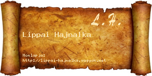 Lippai Hajnalka névjegykártya